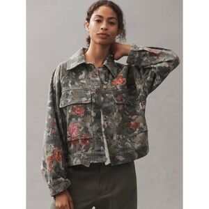Pilcro Embroidered Utility Jacket Anthropologie